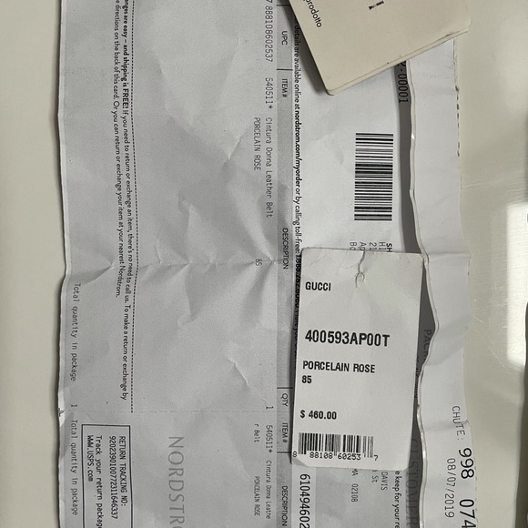 Gucci belt in porcelain rose - Picture 6 of 6